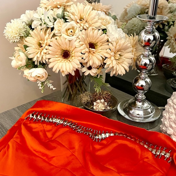 Strapless Cocktail Dress with Beaded Details - Picture 6 of 6